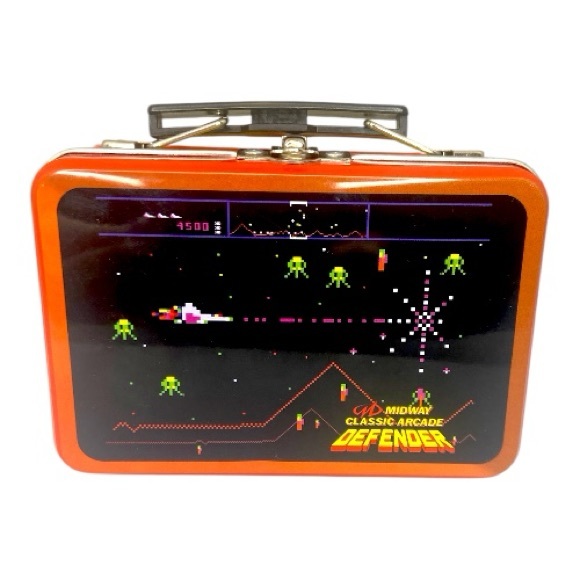 Midway Classic Arcade Defender Teeny Toys Miniature Tin Lunchbox - Picture 1 of 5